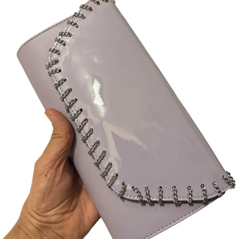 White House Black Market Purple Clutch. new - Picture 2 of 13
